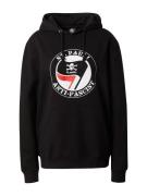 FC St. Pauli Sweatshirt 'Anti Fascist'  brandrød / sort / hvid
