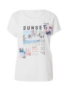 Key Largo Shirts 'SUNSET'  blå / orange / sort / hvid