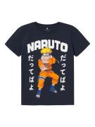 NAME IT Shirts 'MACAR NARUTO'  safir / mørkeblå / orange / hvid