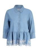 Only Petite Bluse 'CANBERRA'  blue denim