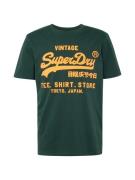 Superdry Bluser & t-shirts  mørkegrøn / orange