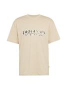 JACK & JONES Bluser & t-shirts 'GRAND'  beige / sort / hvid