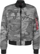 ALPHA INDUSTRIES Overgangsjakke  grå / mørkegrå / rubinrød / sort