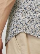 JACK & JONES Skjorte 'Summer'  beige / sort / hvid