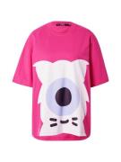 Karl Lagerfeld Shirts 'KLxDD'  lyseblå / pink / sort / hvid