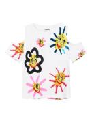 Desigual Bluser & t-shirts  lemon / lyserød / sort / hvid