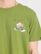 ALPHA INDUSTRIES Bluser & t-shirts  grøn / hvid