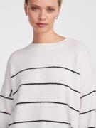 PIECES Pullover 'BEVERLY'  sort / hvid