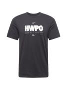 NIKE Funktionsskjorte 'HWPO'  sort / hvid