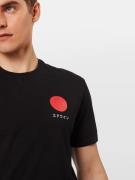 EDWIN Bluser & t-shirts 'Japanese Sun TS'  rød / sort / hvid