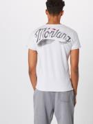 Key Largo Bluser & t-shirts 'MONTANA'  grå / vinrød / hvid
