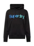 Superdry Sweatshirt  turkis / royalblå / sort