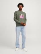 JACK & JONES Sweatshirt 'TAMPA'  lysegul / jade / orkidee / hvid