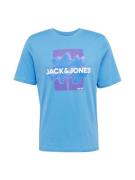 JACK & JONES Bluser & t-shirts 'FLORALS'  blå / lilla / hvid
