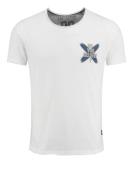 Key Largo Bluser & t-shirts ' MT BELIEVE'  grå / hvid