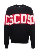 GCDS Pullover  blodrød / sort / hvid