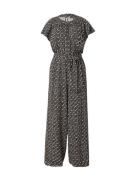 King Louie Jumpsuit 'Talia Frankie'  sort / uldhvid