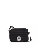 KIPLING Skuldertaske 'SISKO'  sort / hvid