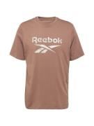 Reebok Funktionsskjorte 'MOTION'  kit / brun / hvid