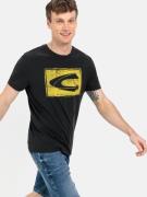 CAMEL ACTIVE Bluser & t-shirts  gul / sort