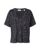 ESPRIT Shirts  grå / sort