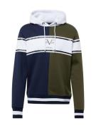 19V69 ITALIA Sweatshirt 'CESARE'  navy / oliven / hvid