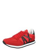 ARMANI EXCHANGE Sneaker low  rød / sort