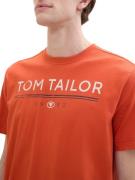 TOM TAILOR Bluser & t-shirts  navy / orange / hvid