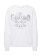 CAMP DAVID Sweatshirt  grå / hvid