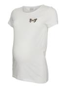 MAMALICIOUS Shirts 'BIRDIE'  gul / sort / hvid