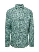 ETON Skjorte  marin / smaragd / pastelgrøn