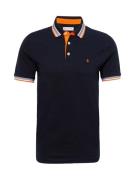 JACK & JONES Bluser & t-shirts 'Paulos'  natblå / orange / hvid