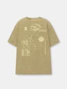 Pull&Bear Bluser & t-shirts  gul / khaki