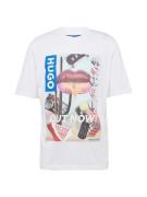 HUGO Bluser & t-shirts 'Narcado'  blandingsfarvet / hvid