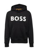 BOSS Sweatshirt  sort / hvid