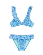 WE Fashion Bikini  pastelblå / grøn / hvid