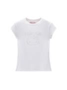Pull&Bear Shirts 'HELLO KITTY'  sølv / hvid