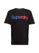 Superdry Bluser & t-shirts  royalblå / violetblå / orangerød / sort
