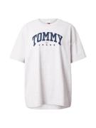 Tommy Jeans Oversized bluse 'VARSITY 1'  navy / lysegrå