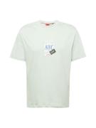 HUGO Bluser & t-shirts 'Ditroso'  lyseblå / pastelgrøn / rød / hvid