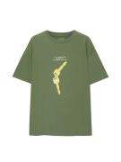 Pull&Bear Bluser & t-shirts 'MC POST MALONE'  grøn / lysegrøn / hvid