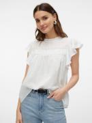 VERO MODA Bluse 'TRINE'  hvid