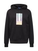 JACK & JONES Sweatshirt 'ARUBA SUNSET'  pastelgrøn / pastelorange / ly...