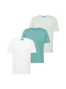 HUGO Bluser & t-shirts 'BLUE3_Naolo'  turkis / pastelgrøn / hvid