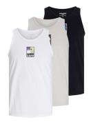 JACK & JONES Bluser & t-shirts 'OJJ'  beige / lilla / sort / hvid