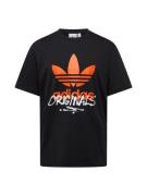 ADIDAS ORIGINALS Bluser & t-shirts 'STREET 1'  orange / sort / hvid