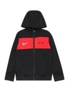 Nike Sportswear Sweatjakke 'AIR'  rød / sort / hvid