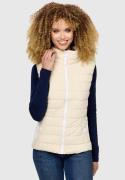 MARIKOO Vest 'Reimii'  lysebeige / hvid