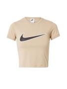 Nike Sportswear Shirts  beige / sort / hvid