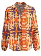 Key Largo Bluse  blandingsfarvet / orange